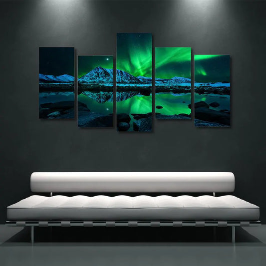 Modern Sofa Wall Art - Hotel Decoration (Five Panels)