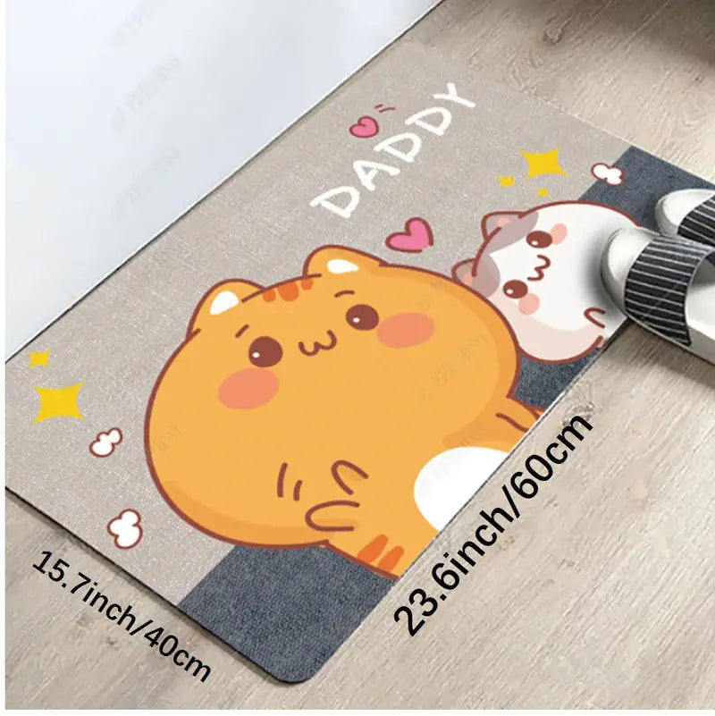 Cartoon Floor Mat for Living Room and Entrance Door