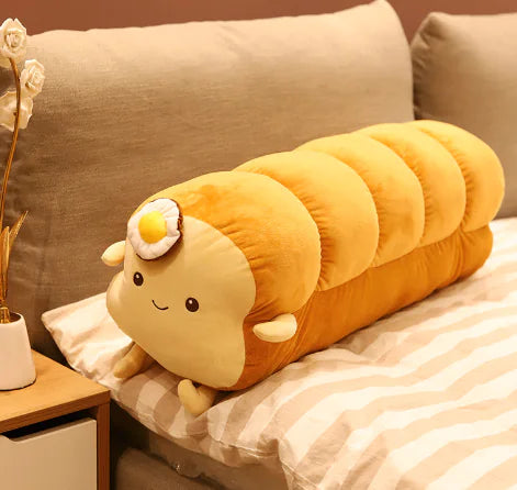 Poached Egg Toast Decorative Pillow