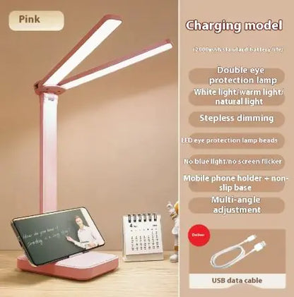 Dual Lamp Holder Table Lamp for Kids & Students