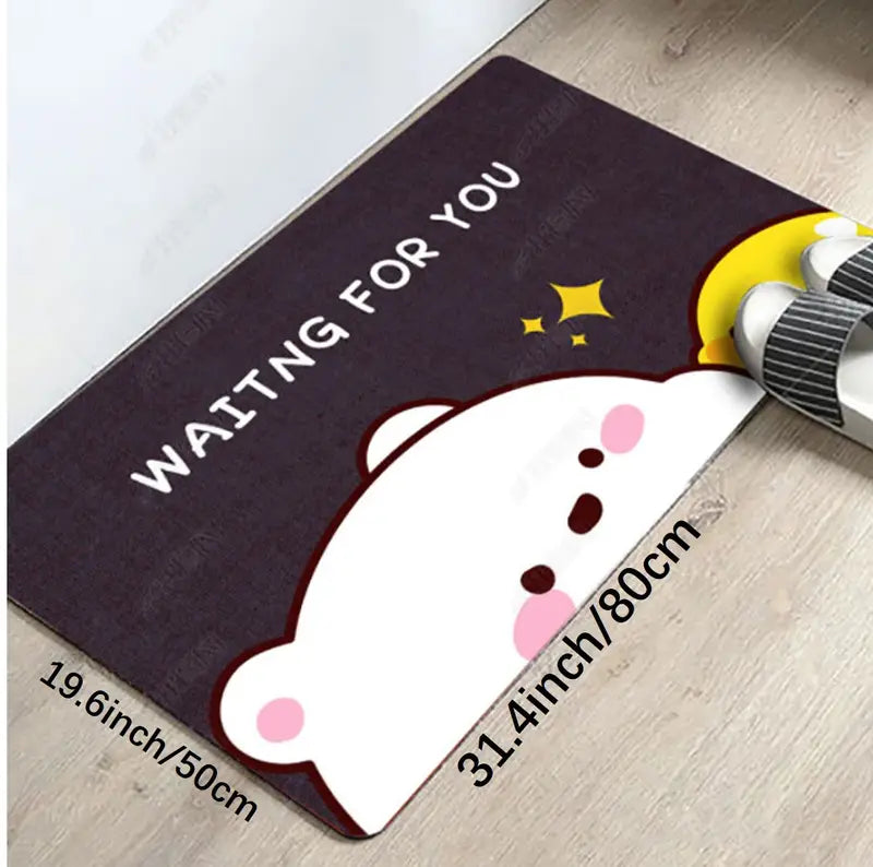 Cartoon Floor Mat for Living Room and Entrance Door