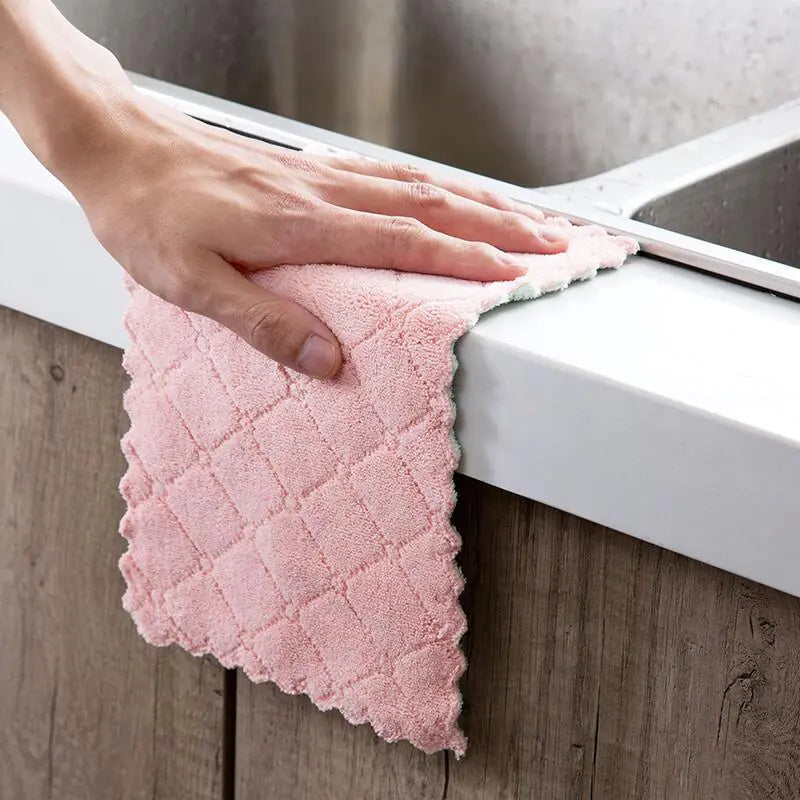 Absorbent Dish Cloths and Kitchen Towels Set