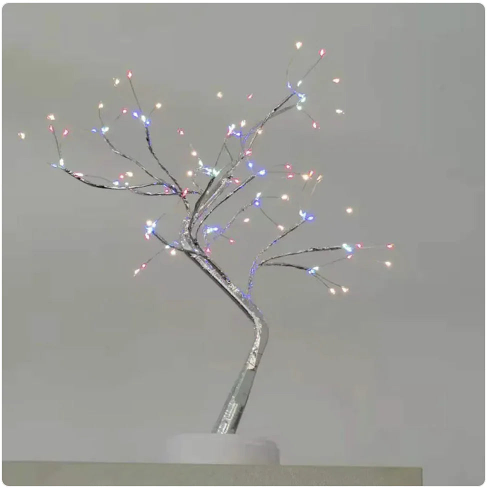 Starry Sky LED Copper Wire Tree Lamp