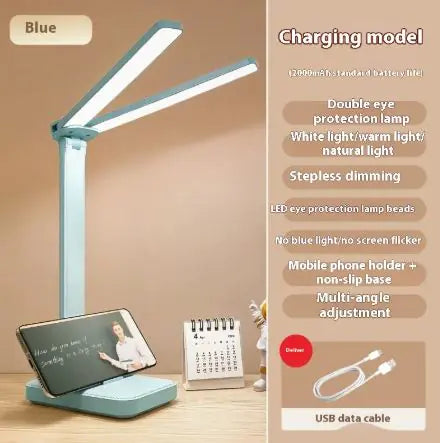 Dual Lamp Holder Table Lamp for Kids & Students