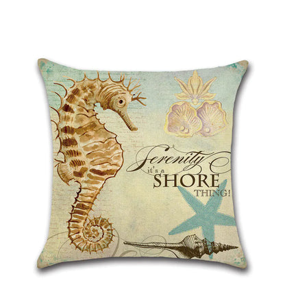 Conch Design Pillow Cushion Cover
